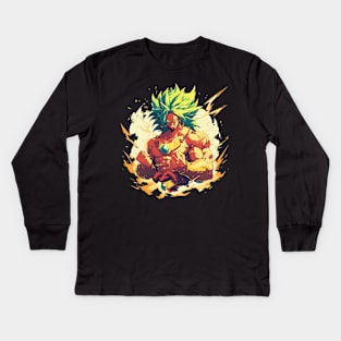 broly Kids Long Sleeve T-Shirt